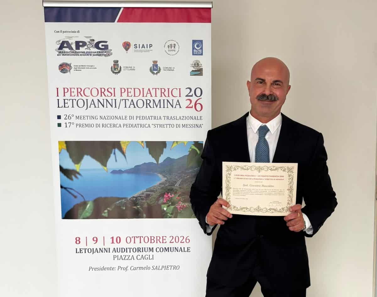 Palermo, premiati pediatra Giovanni Muscolino e la Neonatologia di Villa Serena